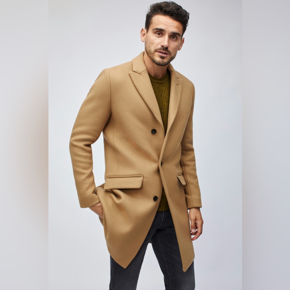 Bonobos The Stretch Italian Wool Topcoat Dressy Suiting Business Formal Refined